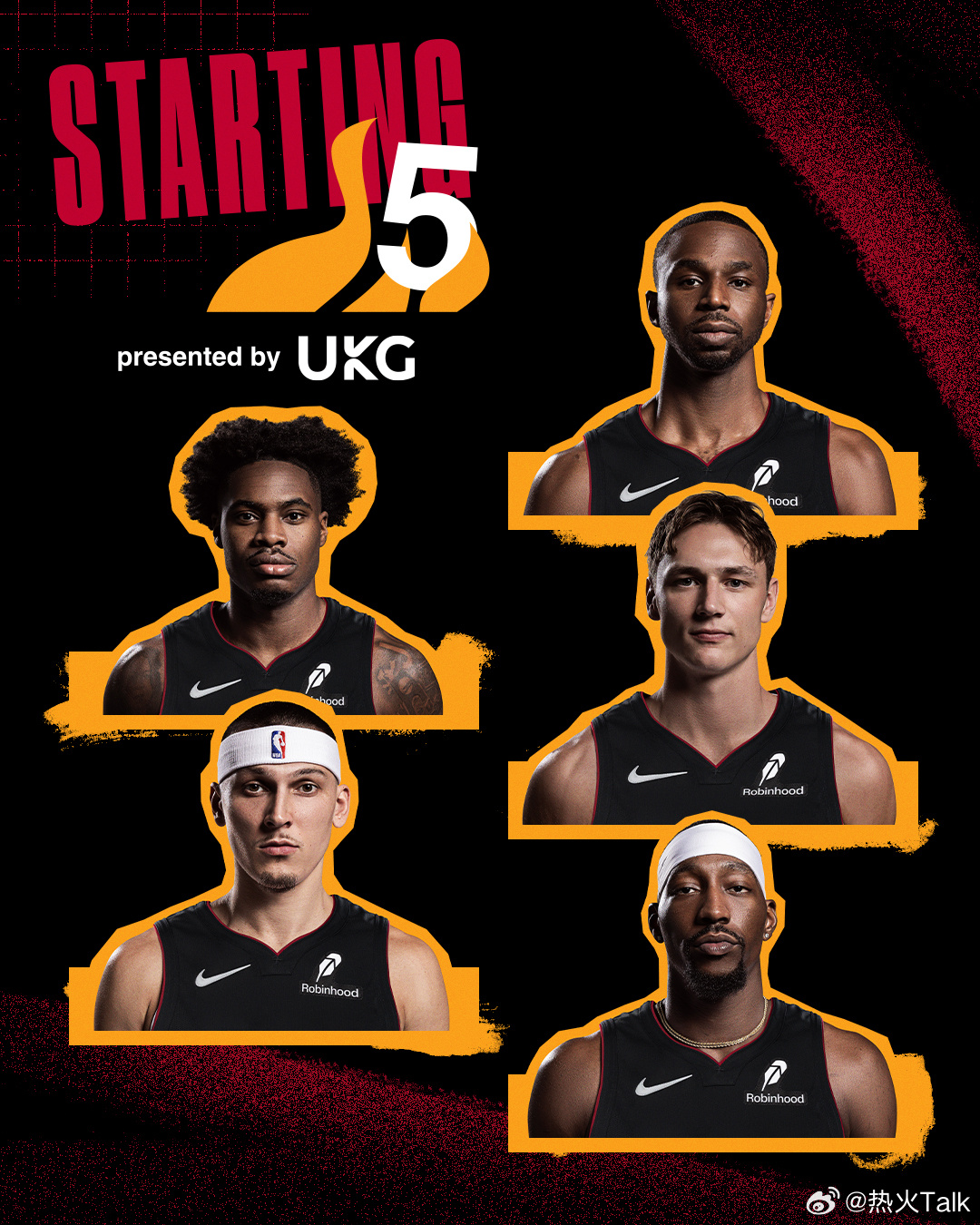 热火首发阵容篮网vs热火