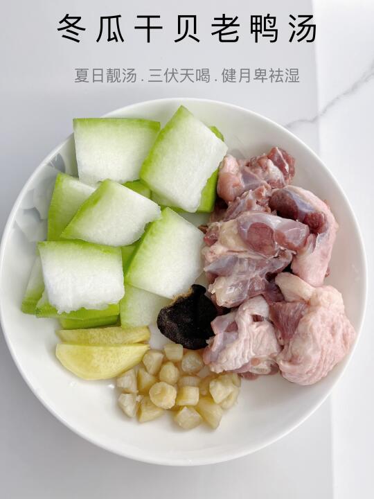 夏日入伏必喝健月卑袪湿冬瓜干贝老鸭汤
