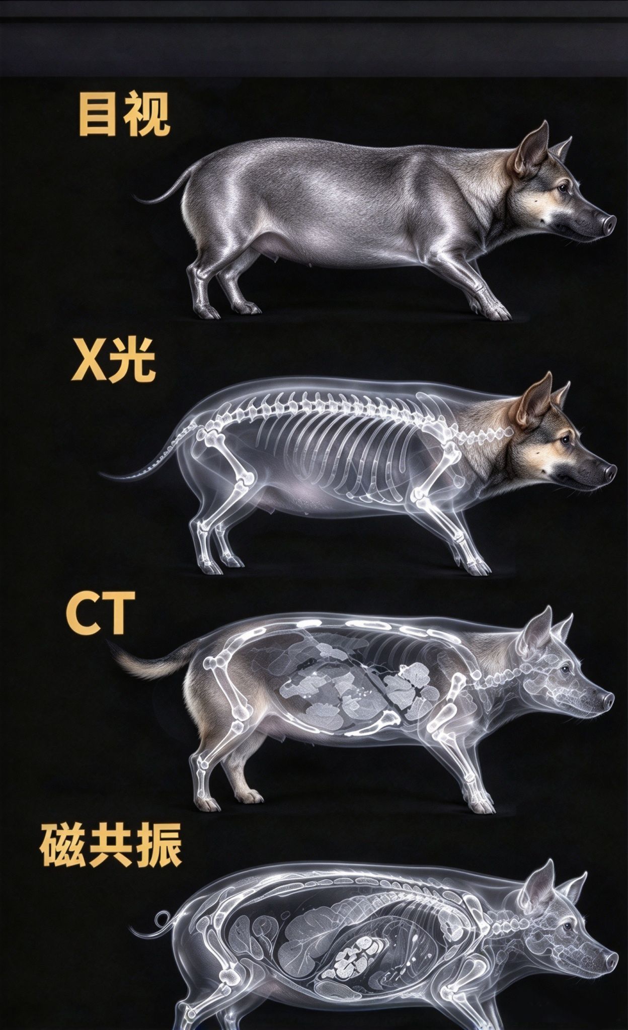 一张图看懂：X 光、CT、磁共振区别是什么 ​​​