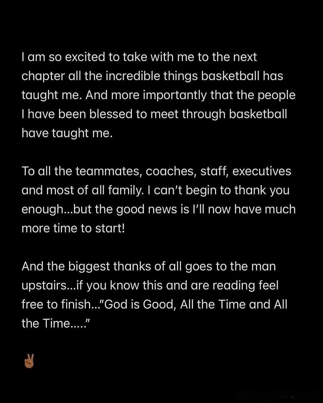 刚在专访瀚森，还没来及发保罗被裁的新闻，大哥自己发文宣布，退役了。。。