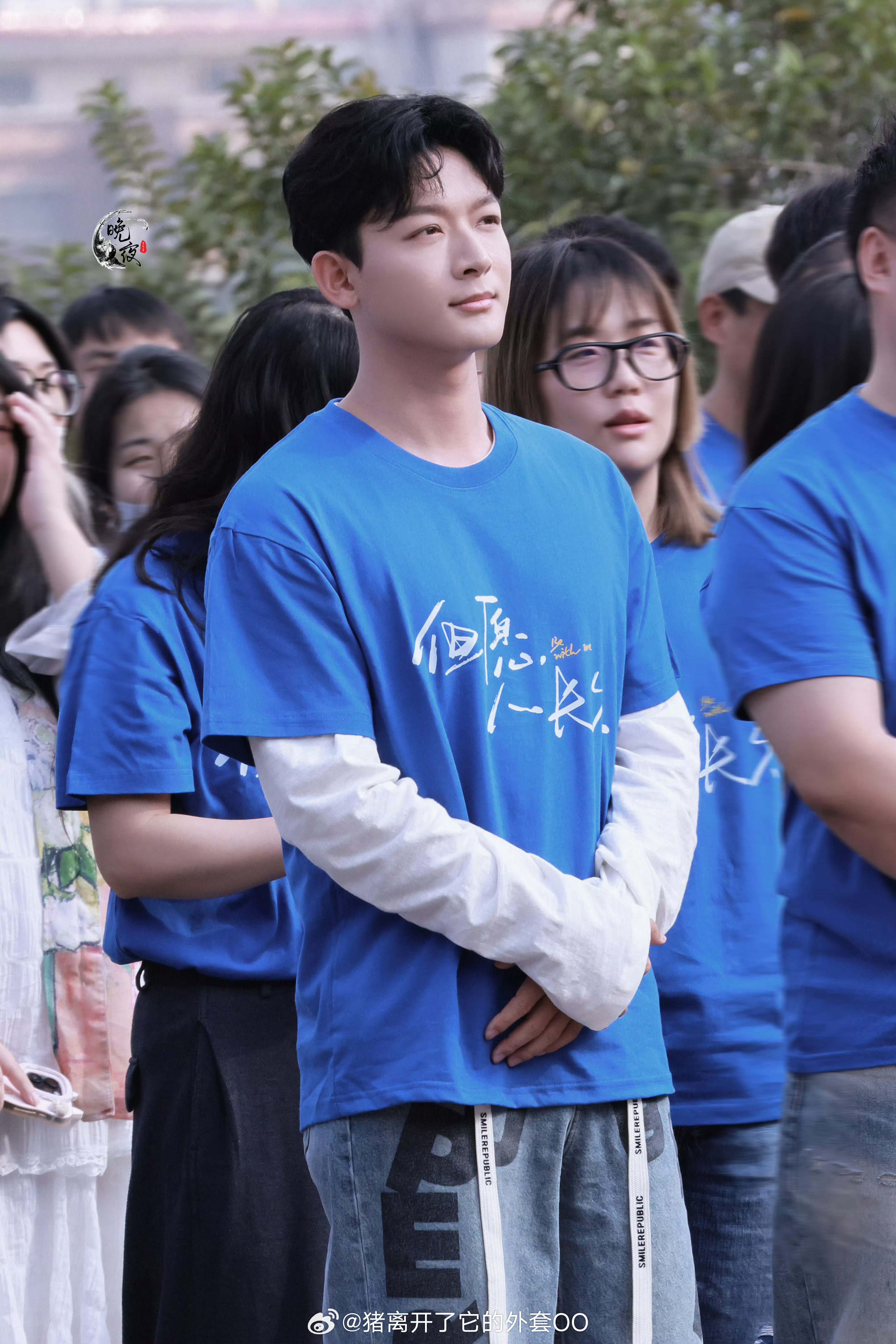 张晚意沈月《但愿人长久》开机路透，开机大吉拍摄顺利！！