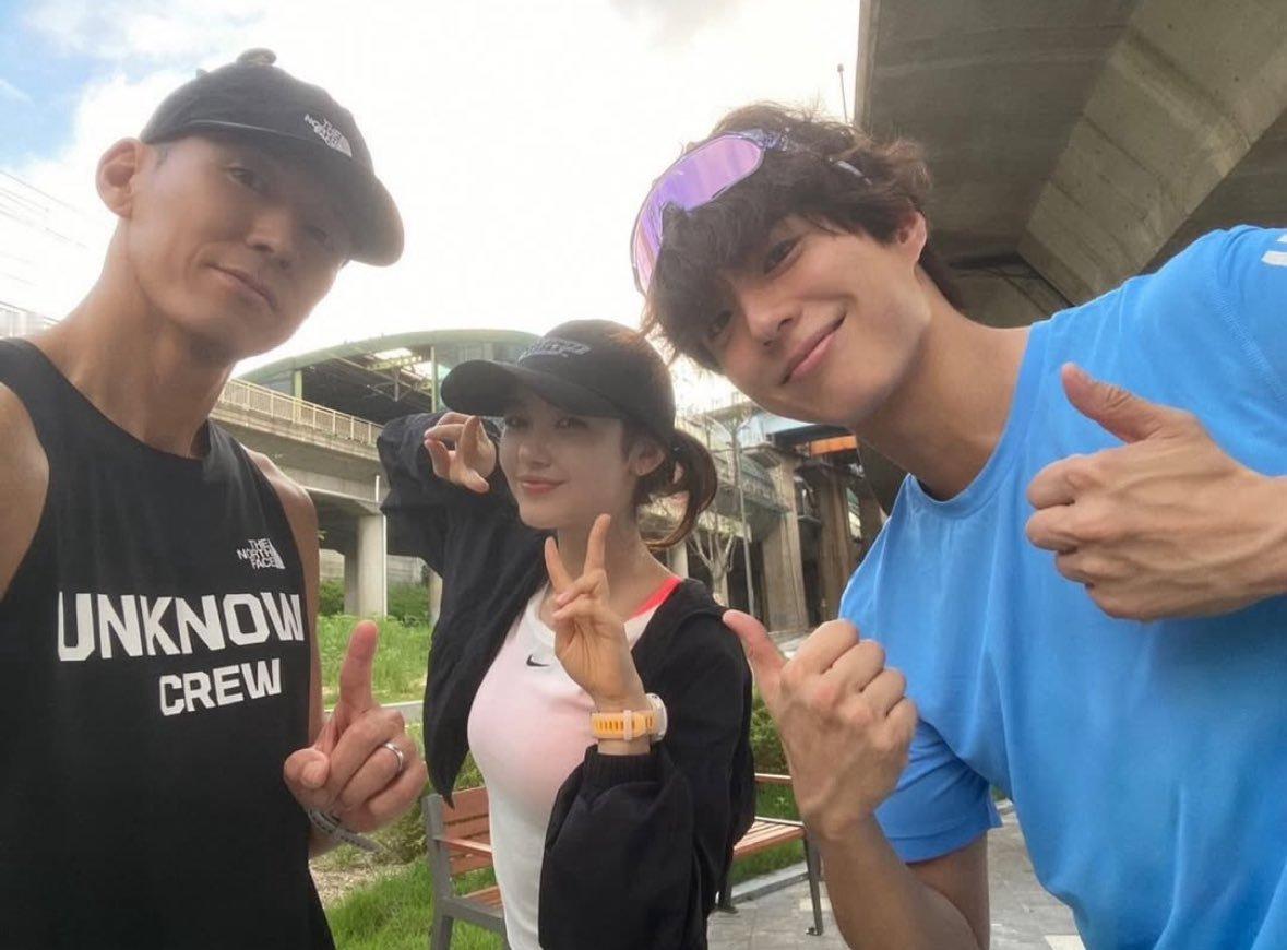 “Danielle跑完8.15公里，其实是为了纪念韩国独立斗士，看到NewJea