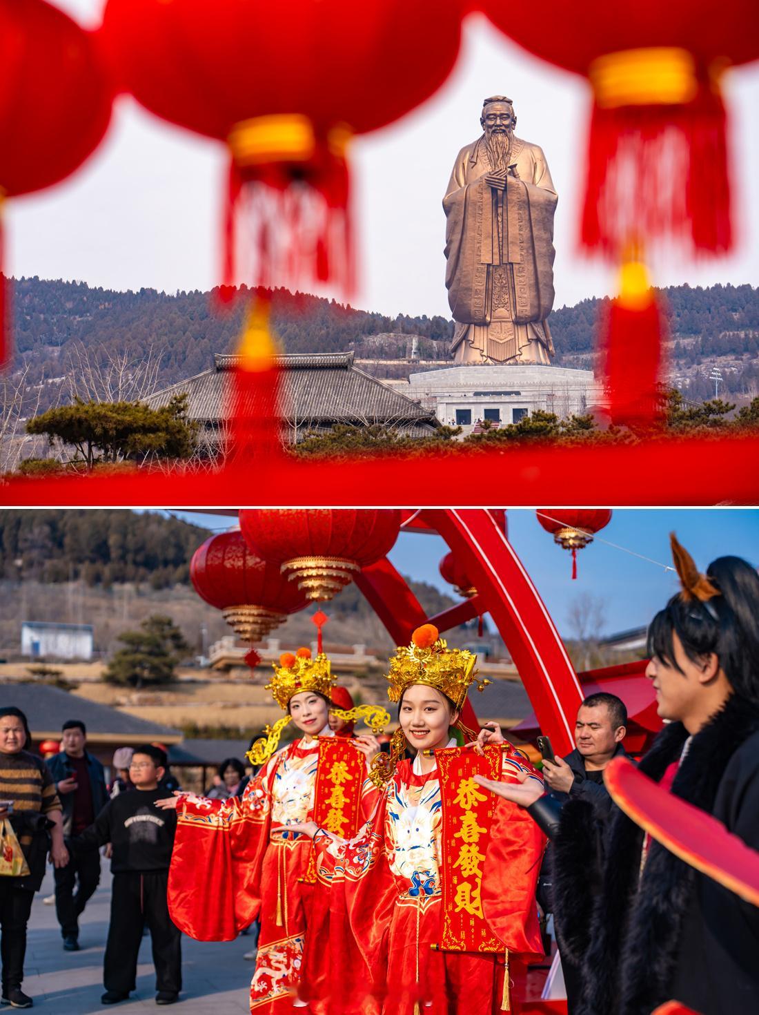 春节去哪儿玩｜来尼山圣境感受浓浓年味🏮民俗庙会，非遗绝活，新春集市，火龙钢花，