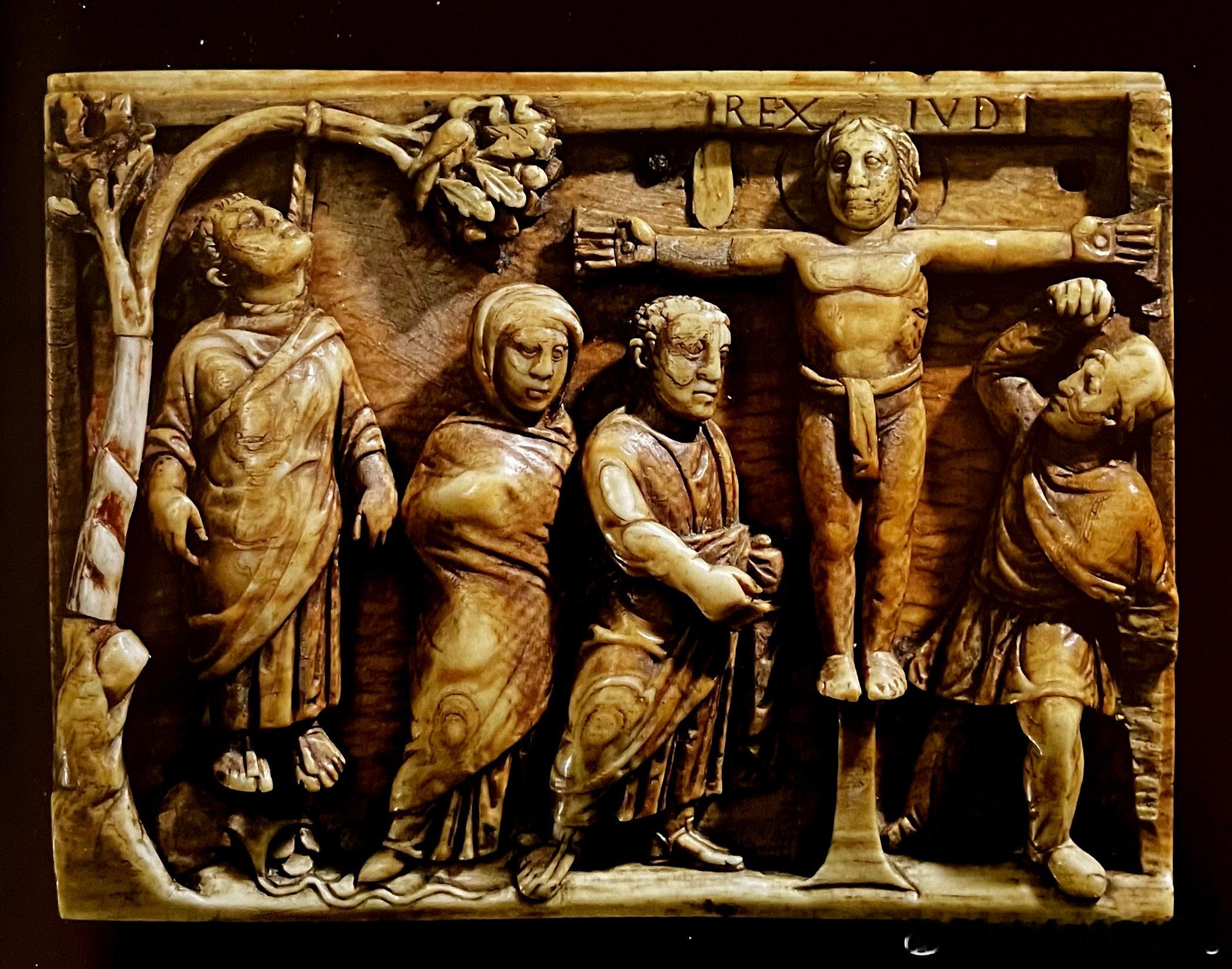 中世纪早期艺术  Early Medieval Art   象牙雕 耶稣受难像 