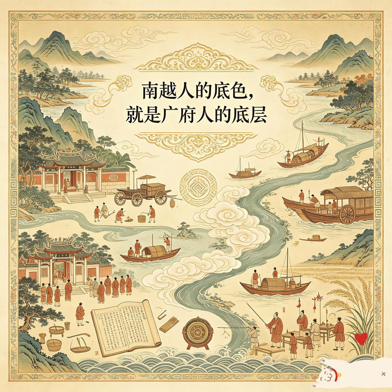 珠三角广府地区的“广府人”，本质上是岭南百越土著人，与历代注入的北方中原移民，不