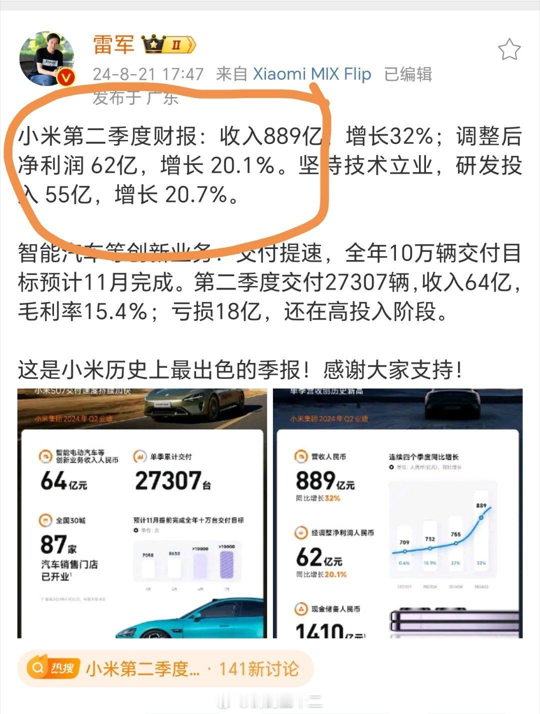 62÷889=0.06974128234，净利润率几近7%，是5%的1.4倍，小