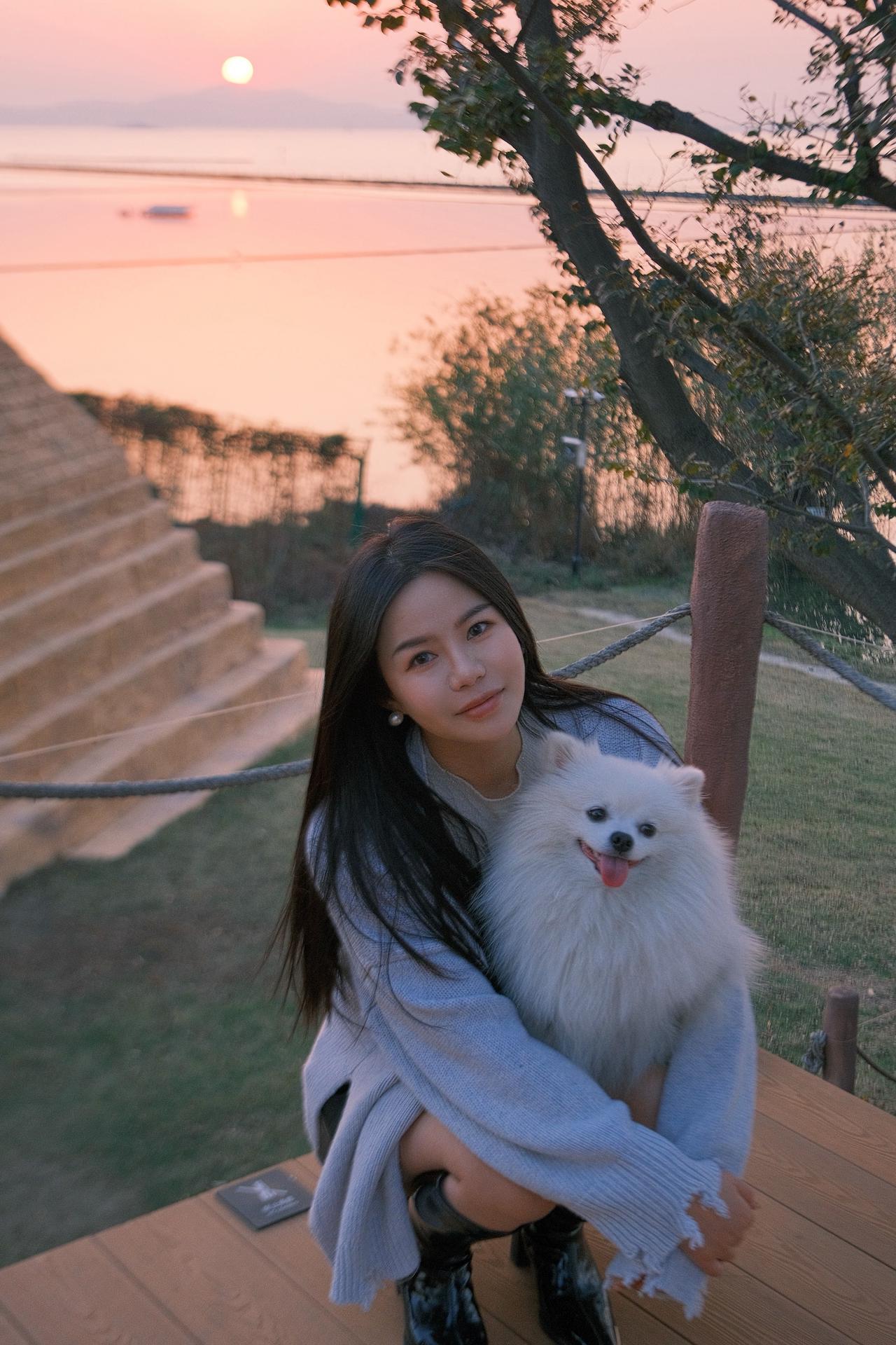 那我们看到的是同一片天空夕阳 动物@dou+小助手