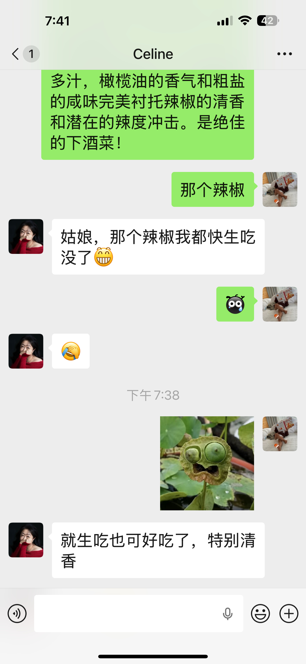 告诉我妈如何烹饪西班牙辣椒，我妈：已生吃