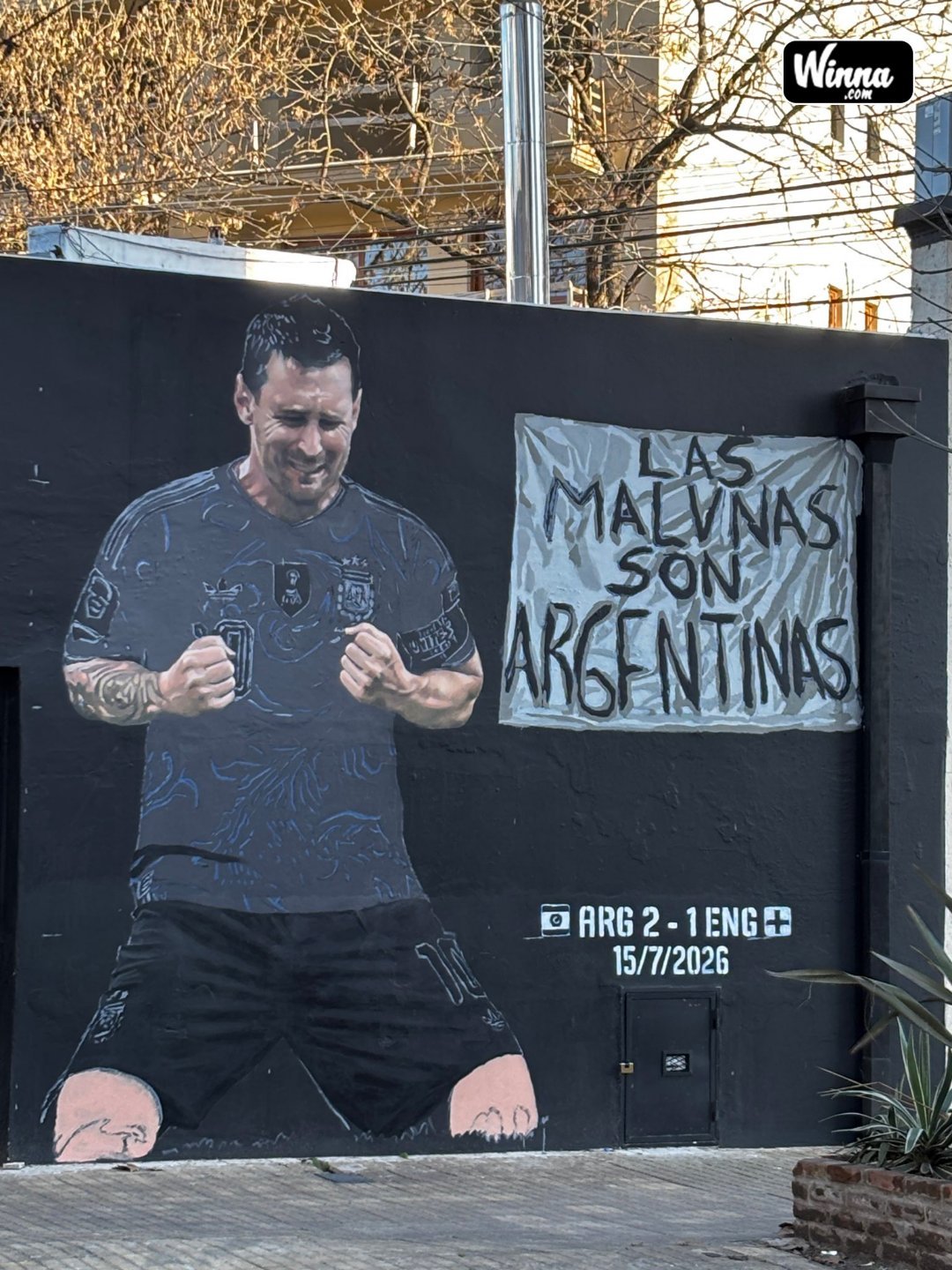 🆕| 突发新闻：一幅精美的梅西新壁画在阿根廷揭幕。🇦🇷🐐梅西壁画阿根廷国