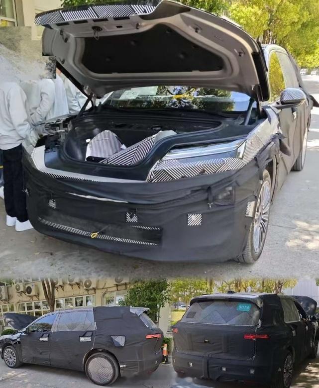 疑似蔚来全新ES8谍照，前备箱不比乐道L90小大v聊车 ​​​