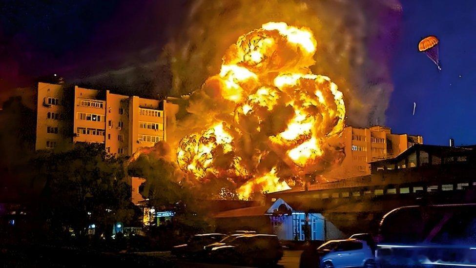 凤凰新闻【火光冲天！90枚导弹600架无人机空袭乌克兰，核武之下最强打击？】【军