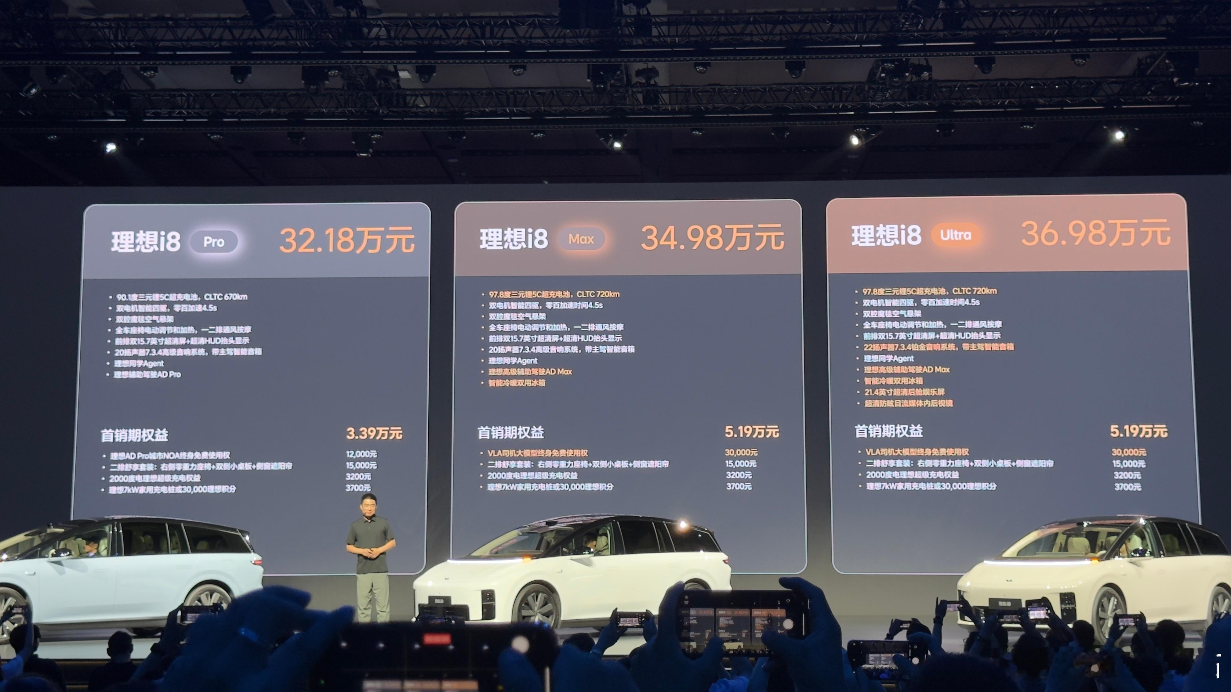 理想i8价格 i8的价格全部出来了 这个价格你们觉得如何 太炸裂了肯定上Ultr