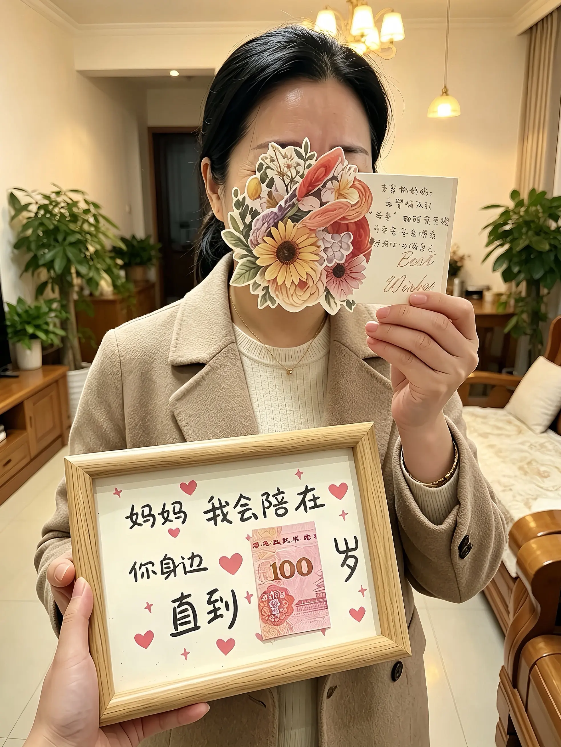 下下周就是母亲节了 妈妈嘴上说着不要 但是眼里心里都是期待啊
