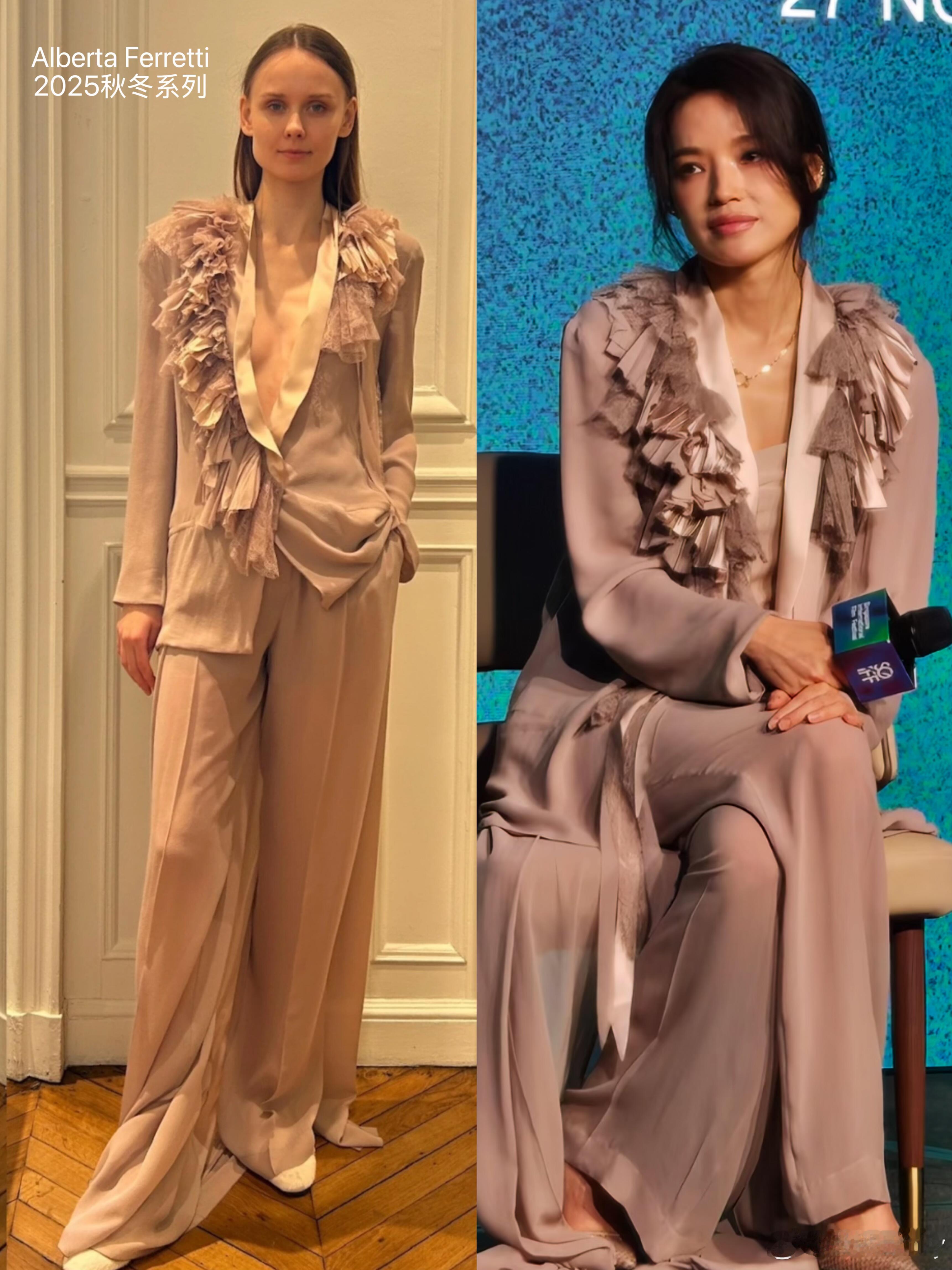 舒淇携导演首作《女孩》亮相新加坡电影节，穿着Alberta Ferretti 2