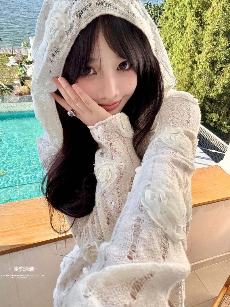 💫温柔系泳衣｜白月光既视感发丝都在发光 泳衣 泳装 比基尼 比基尼美女 如何选