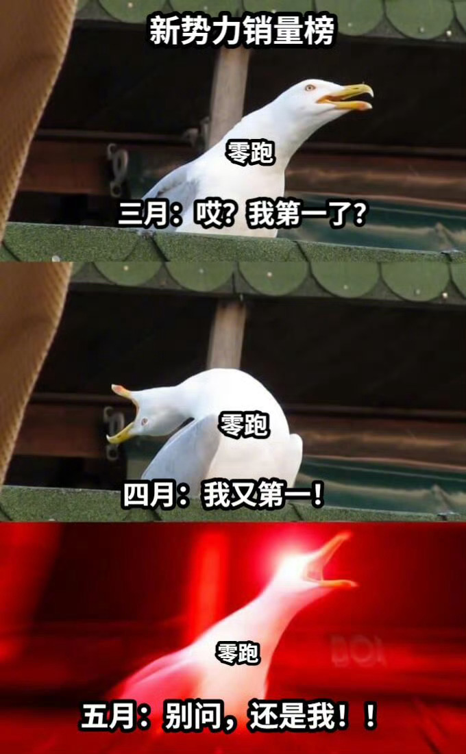 零跑连续3个月新势力销量第一 6月1日，零跑汽车发布5月销量数据：4.5万辆，连