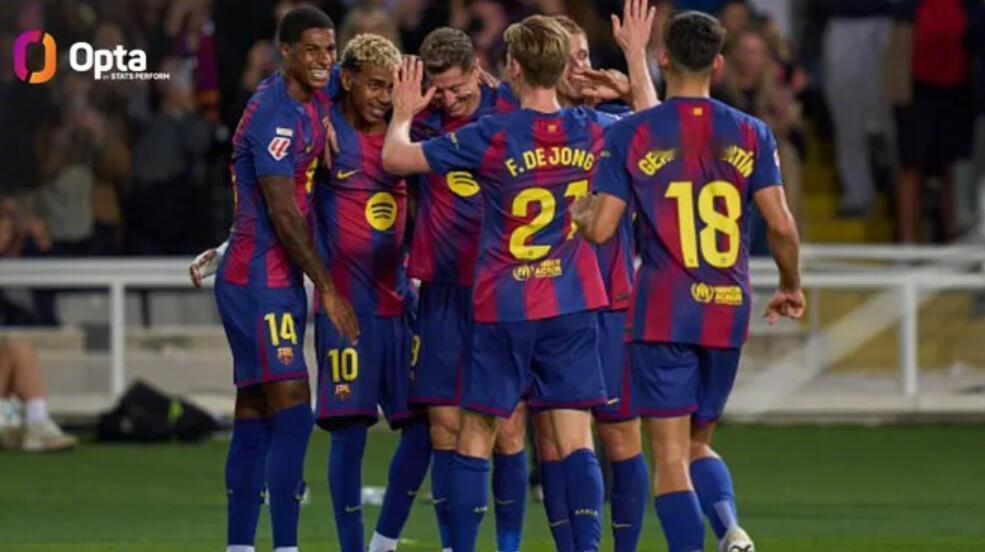 切尔西3比0巴塞罗那 据OPTA数据账号统计，英超球队在欧冠对阵西甲球队的过去1