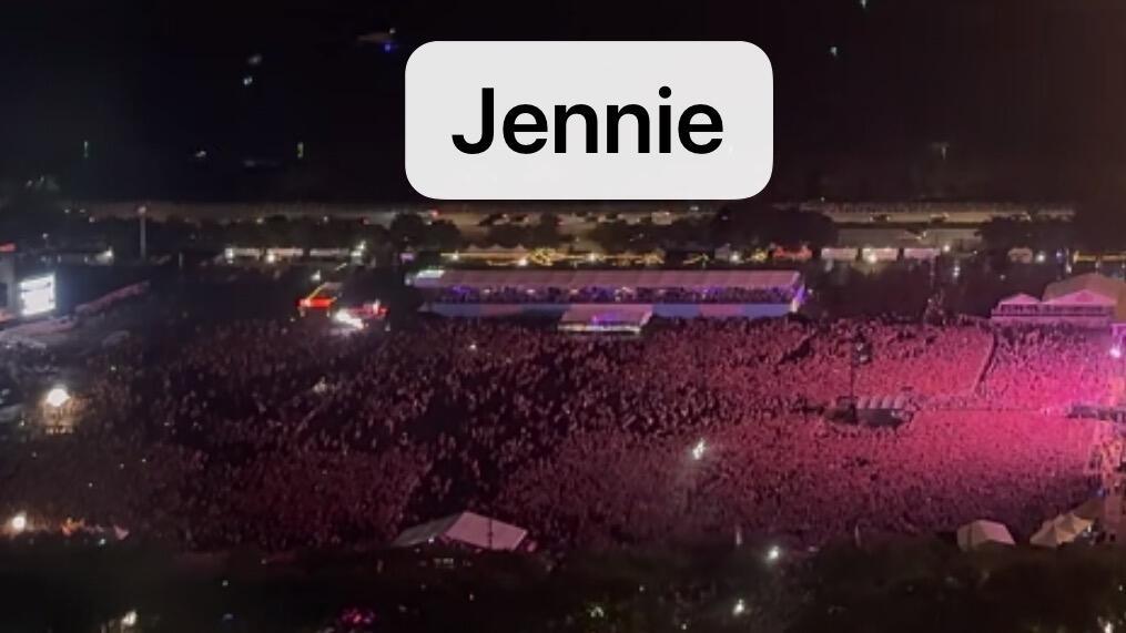 kpop芝加哥音乐节人数 Jennie太牛了 