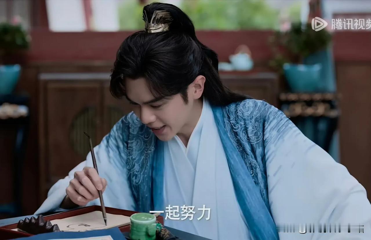 哈哈哈哈！
小范大人给海棠朵朵；
霸道真气画的画；
还真是和他的字有得一拼！

