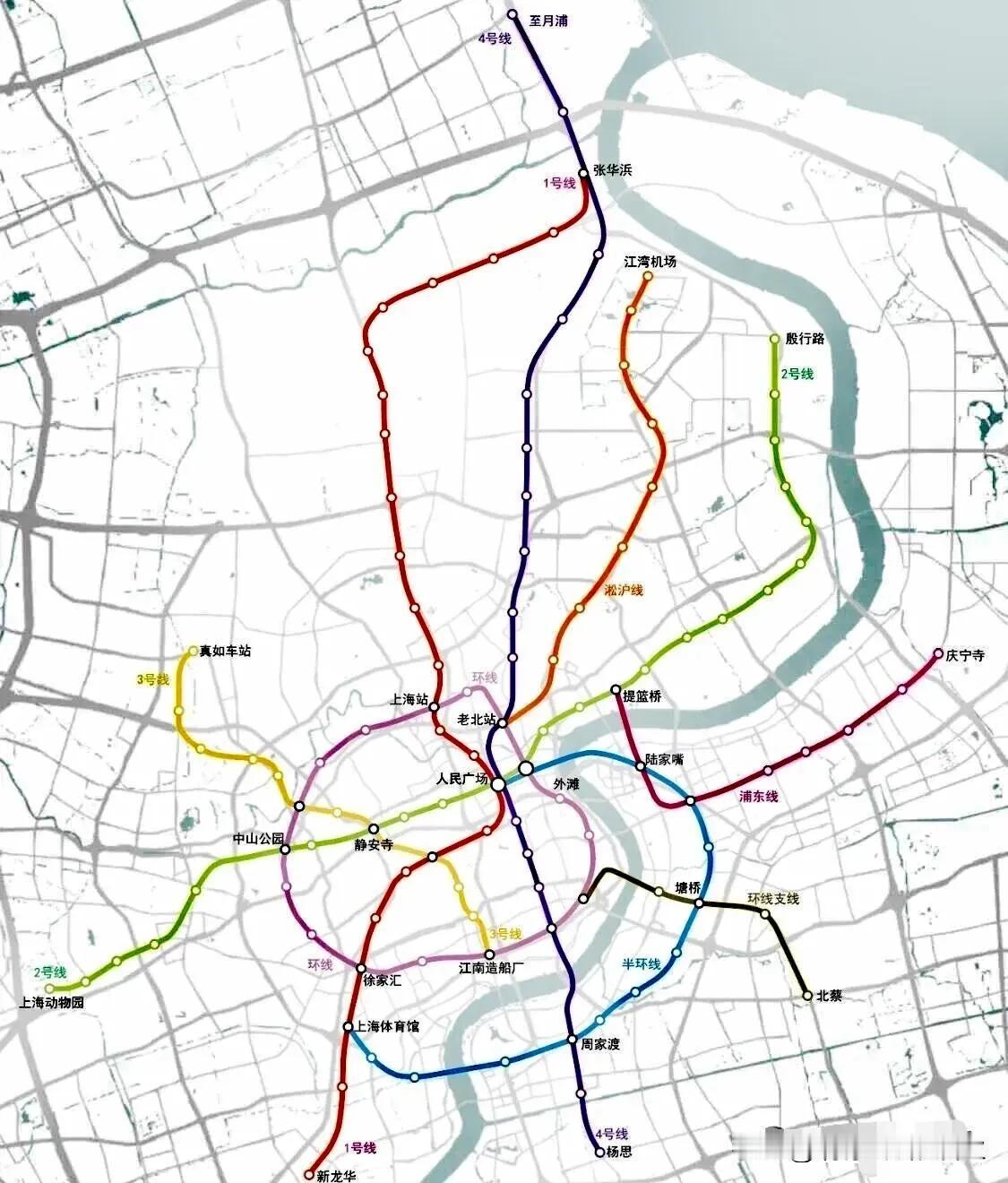 复刻1986年上海轨道交通规划图