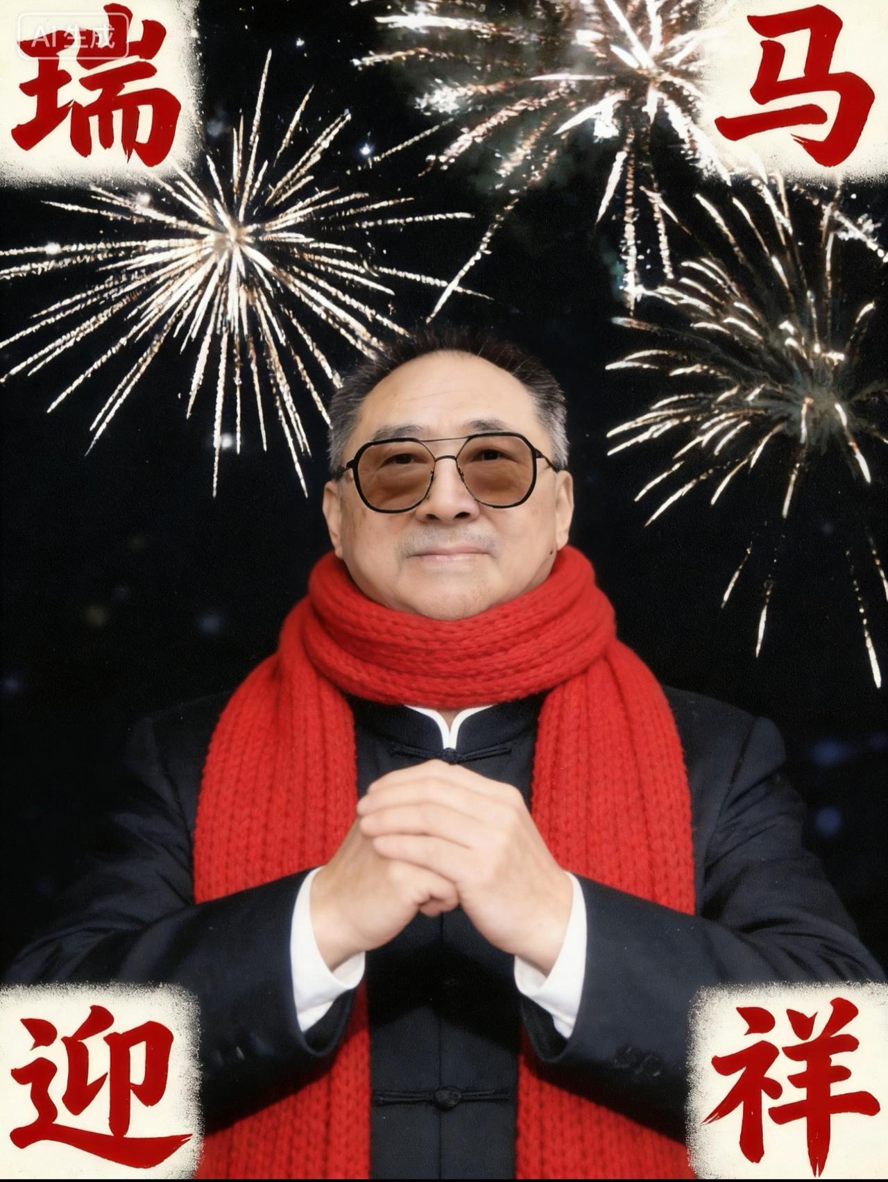 大笑拜年，马到福临！