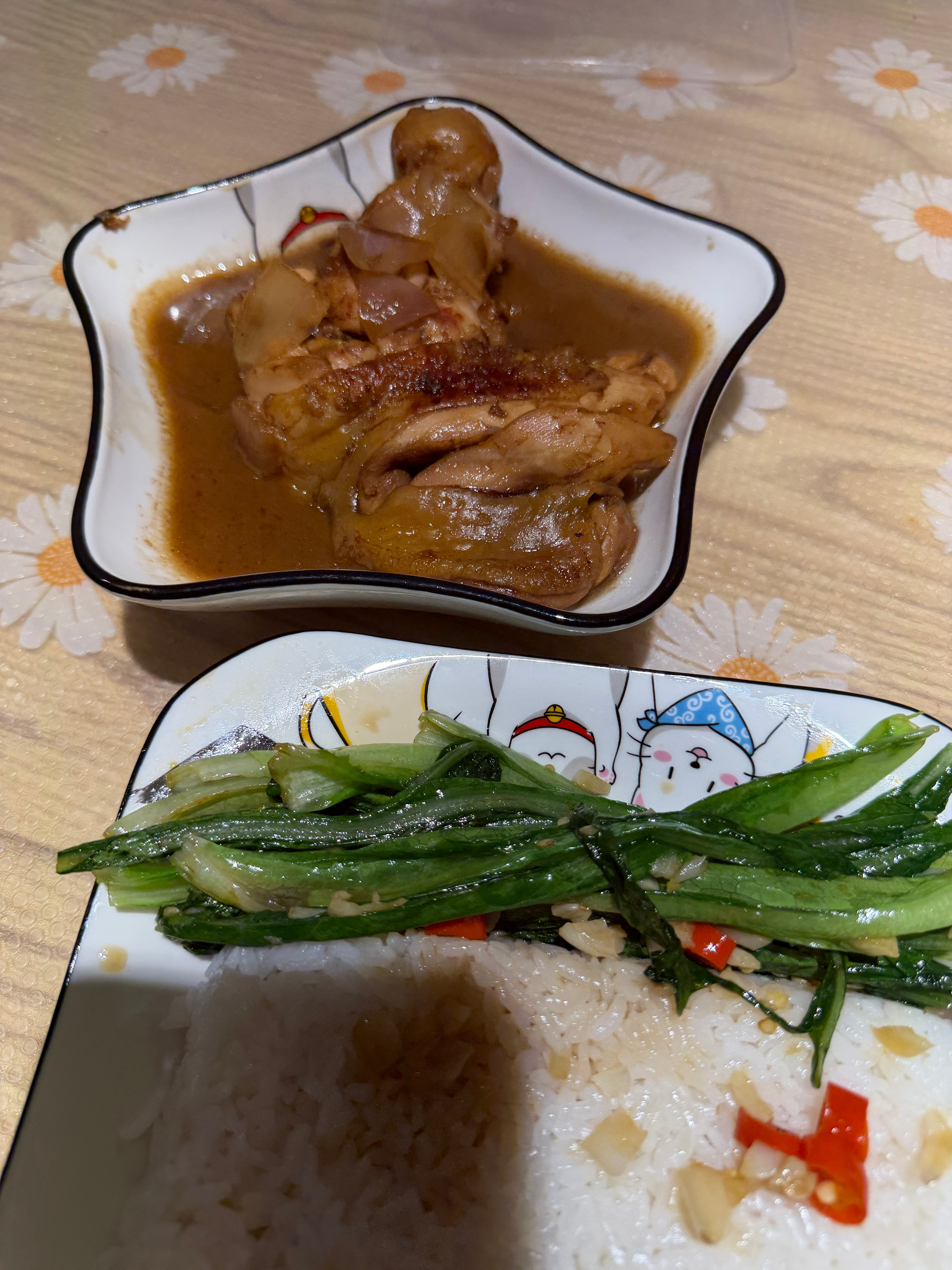 今天是可乐鸡腿➕炒油麦菜一个人吃饭也要坚决贯彻一荤一素概念  专栏 · 饼的厨房
