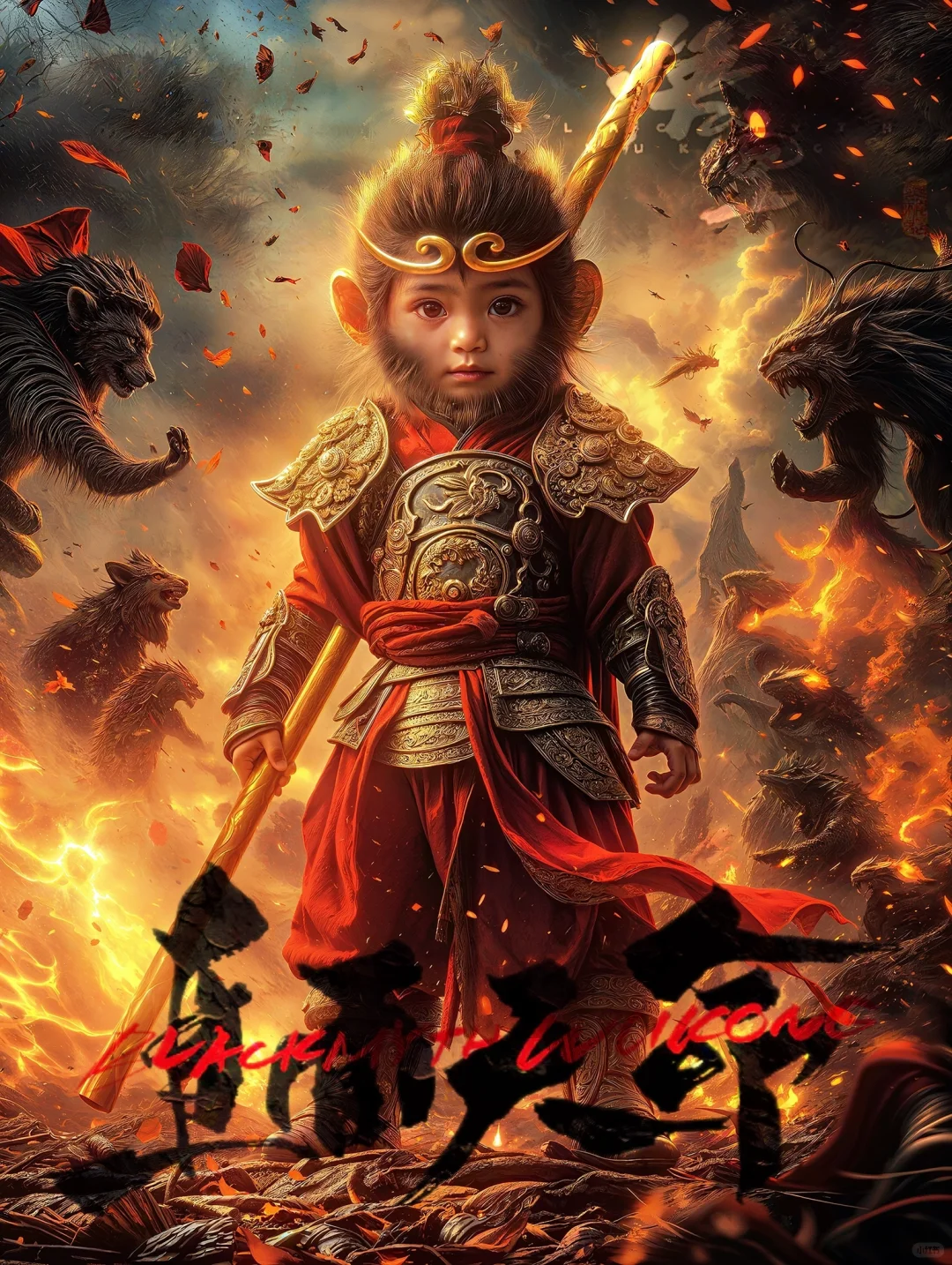 黑神话悟空AI萌娃COS版｜附MJ关键词
