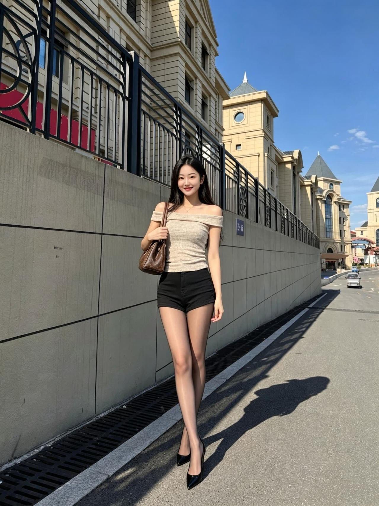 快分享你的御姐look 街拍风ootd 辣妹出街 上海泰晤士小镇