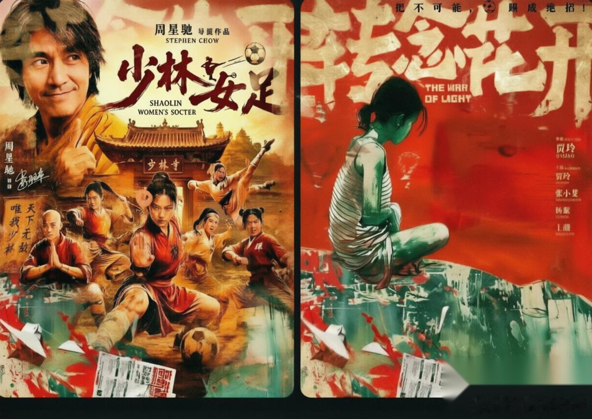 周星驰的暑期档《少林女足》要和大家见面，同期还有贾玲导演的《转念花开》。两部电影