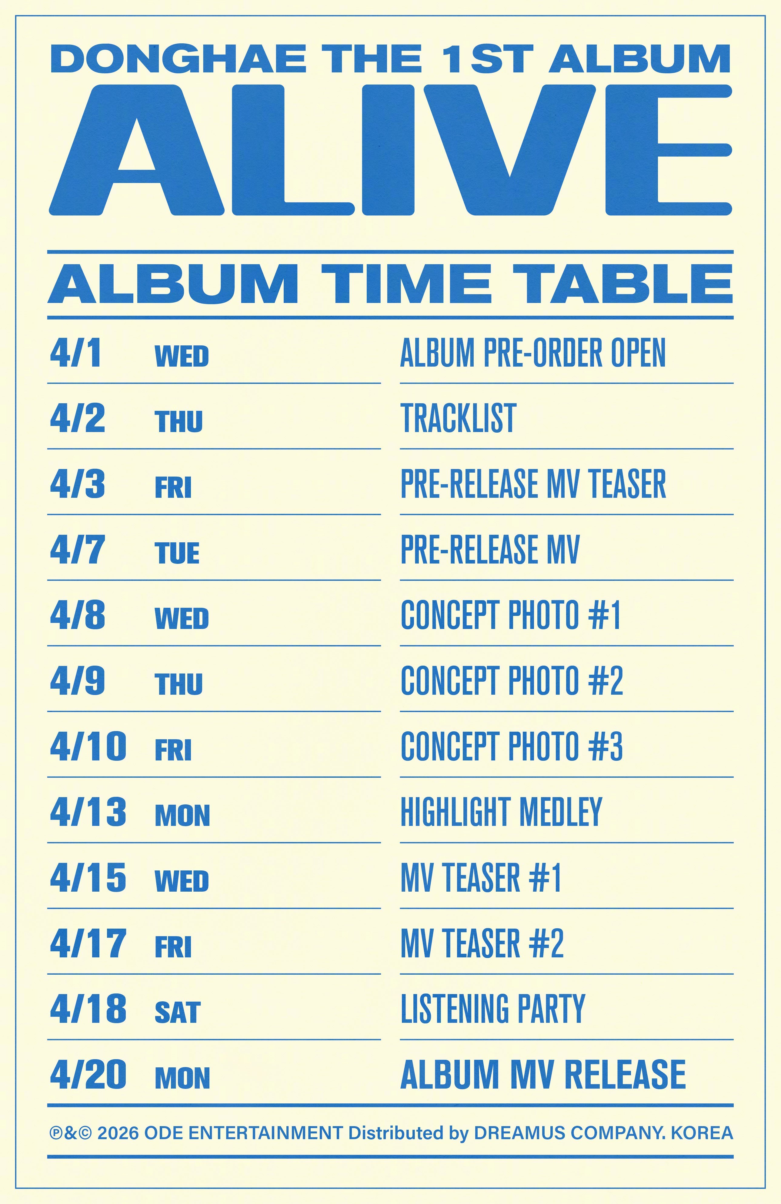 【Twi】Super Junior DONGHAE THE 1ST ALBUM 