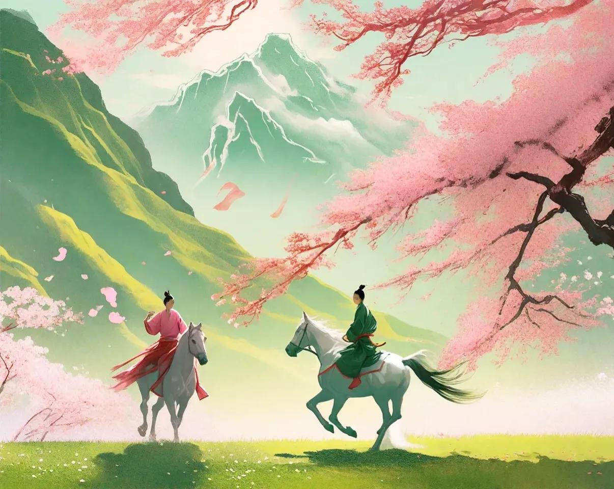 何当金络脑，快走踏清秋。——李贺《马诗二十三首》
【释义】骏马何时才能套上镶金的