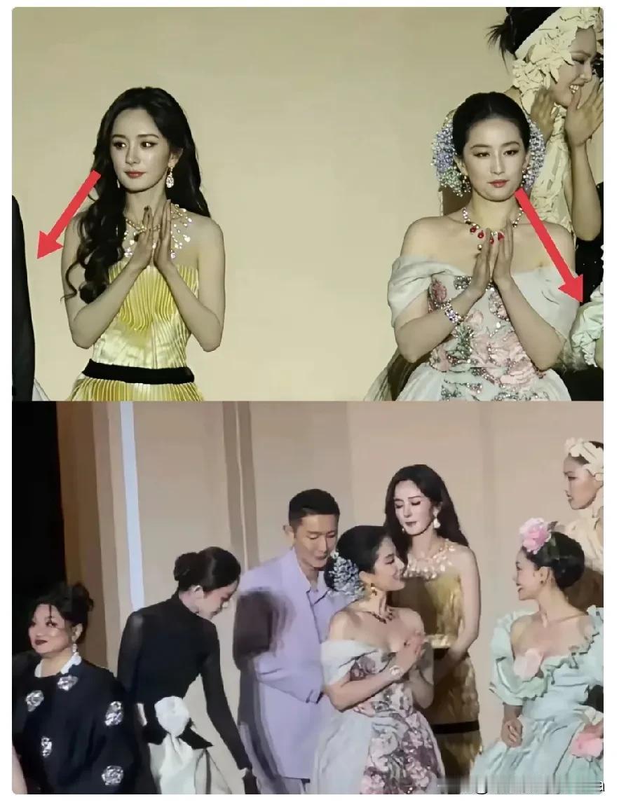 这姐脾气太刚了！
杨幂和刘亦菲同站c位，
最尴尬的不是他俩，而是
然连装都不愿意