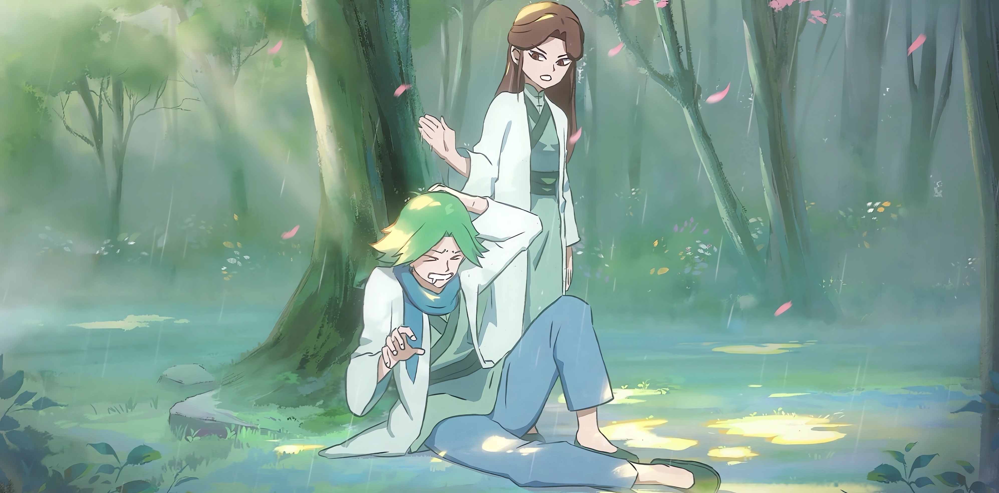 #伍六七[超话]##伍六七之暗影宿命# 赤牙与师姐的极限拉扯太好磕了[可怜]#头