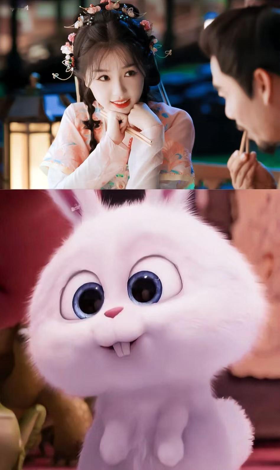 #凌妙妙 贱萌兔#啊啊啊啊我说第一个想到凌妙妙像爱宠大机密里的贱萌兔的人真是天才