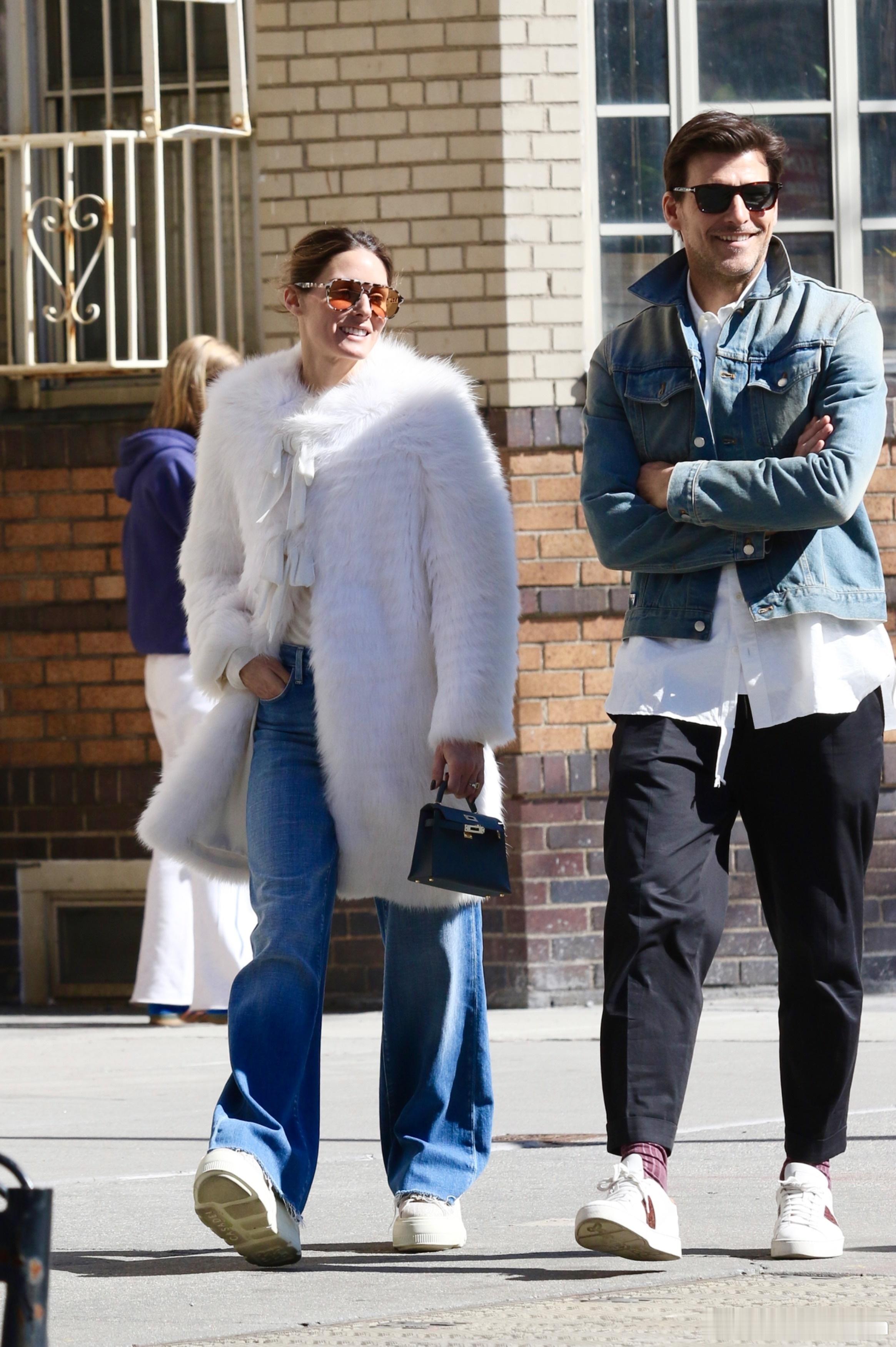 Olivia  Palermo奥利维亚巴勒莫和老公Johannes Huebl约