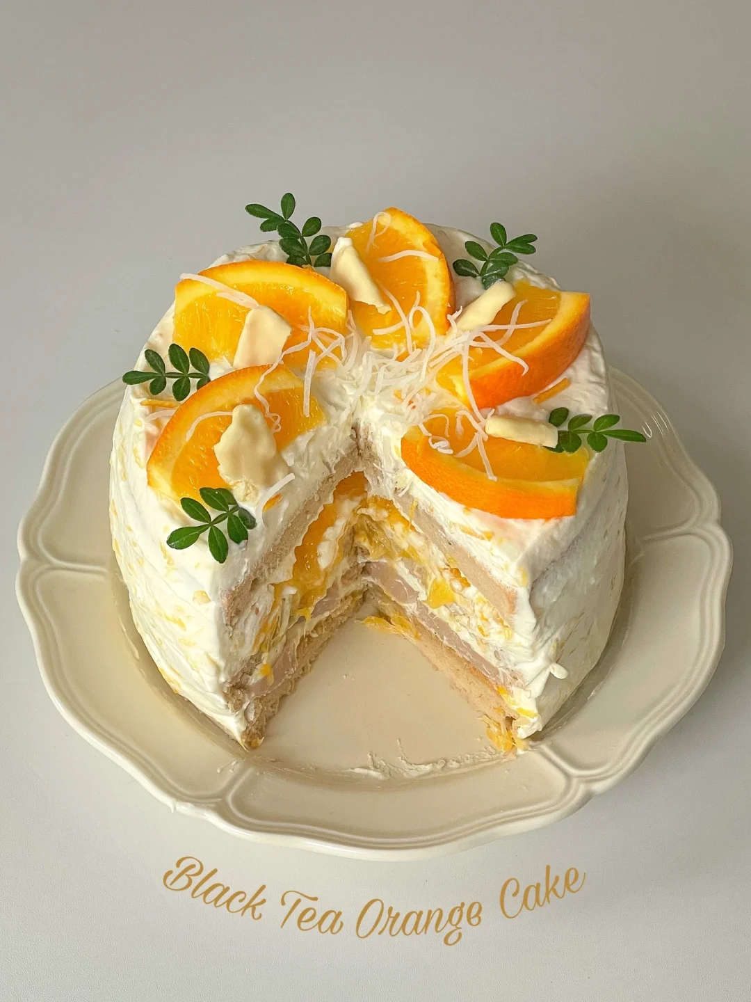 🍊柑橘木质调｜伯爵佛手柑甜橙戚风蛋糕