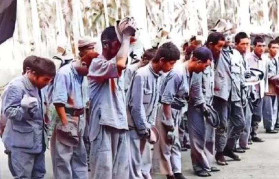 这是1943年常德会战时俘虏的日本兵。国军第74军第57师师长余程万下令一律处死