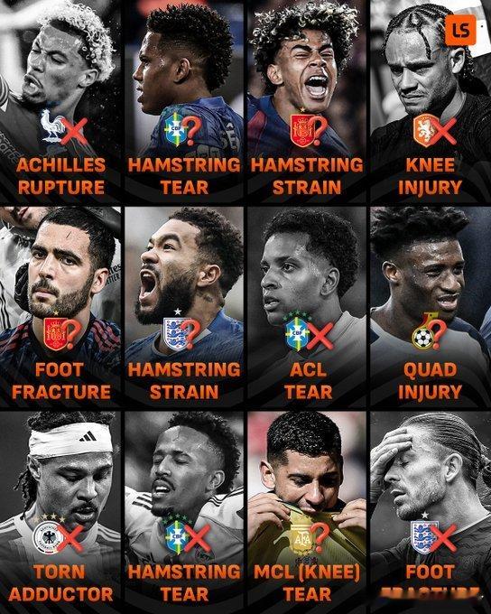 这些都是因伤错过世界杯的球员  利物浦