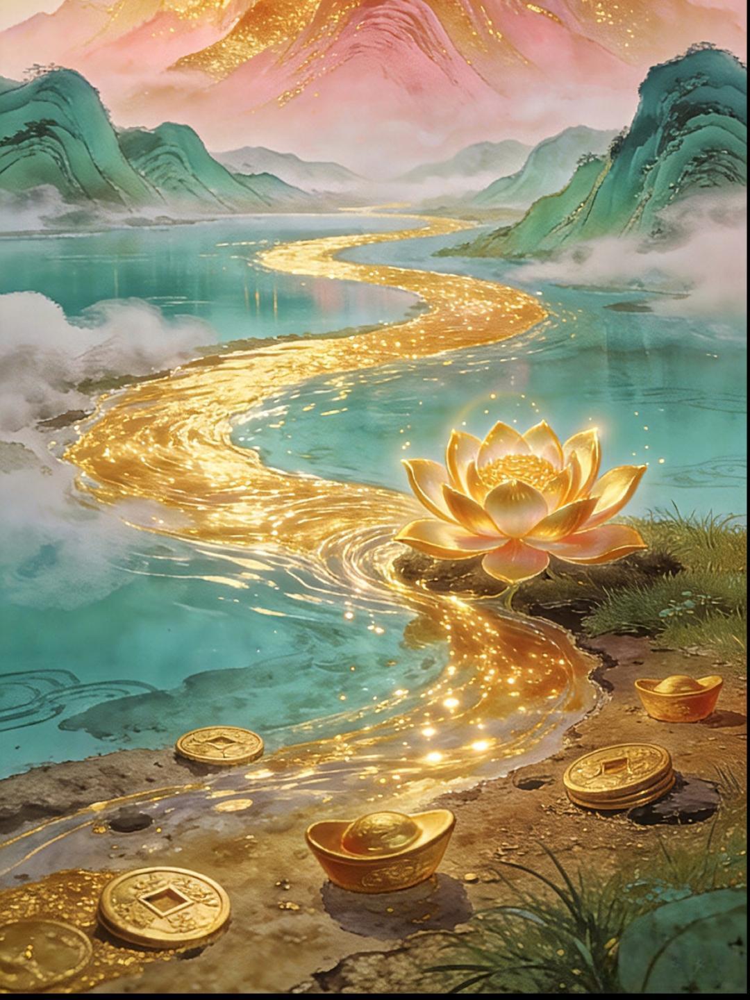 鸿运当头，财源滚滚。