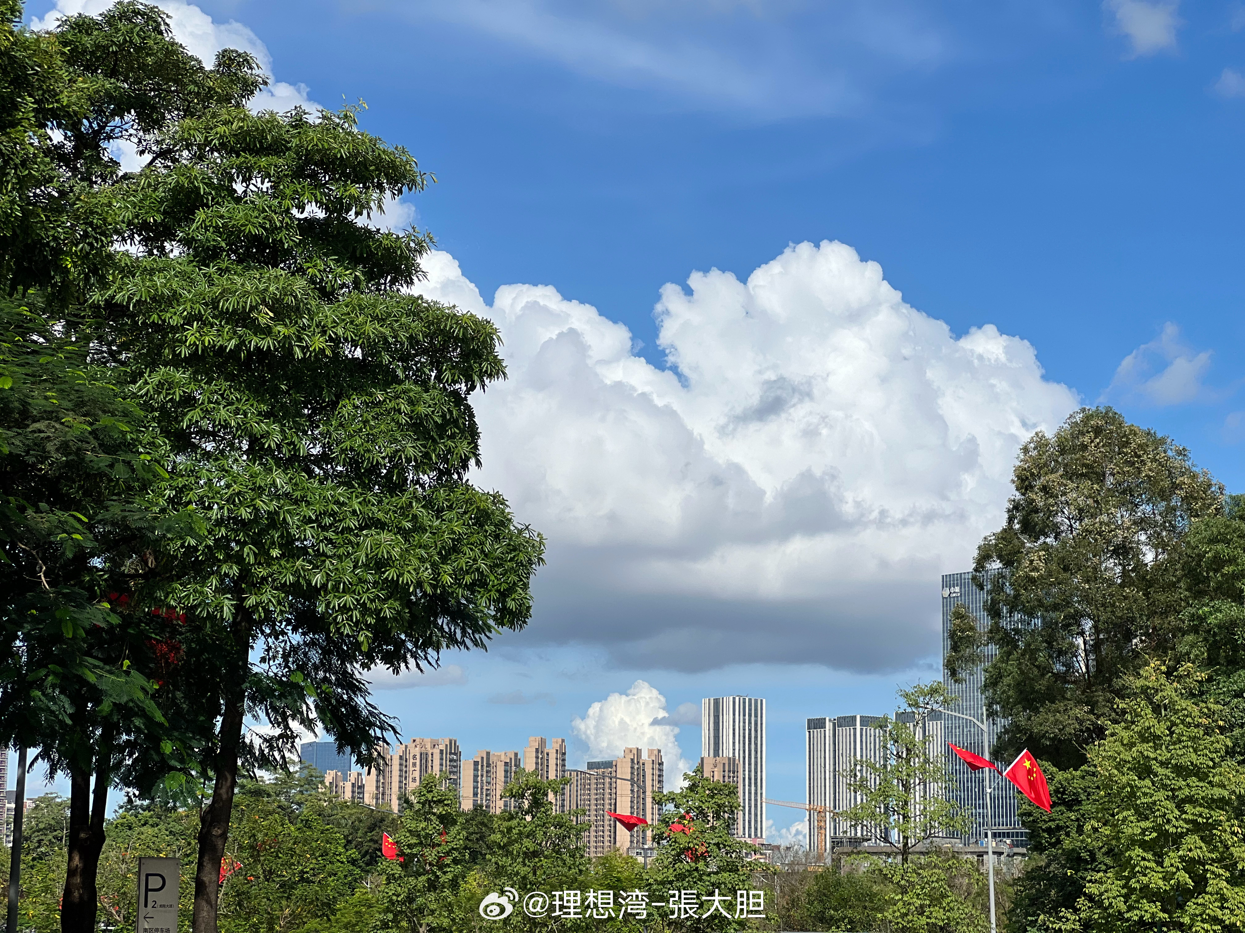 国庆节 🇨🇳深圳的节日氛围开始起来了！ ​​​