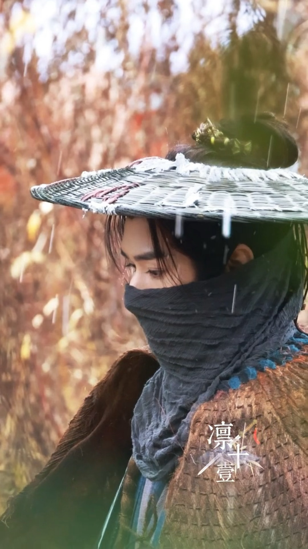 你有龚俊这么权威的眉眼进入古装[作揖]龚俊蓑衣斗笠面巾造型龚俊白衣公卿蓑衣斗笠面