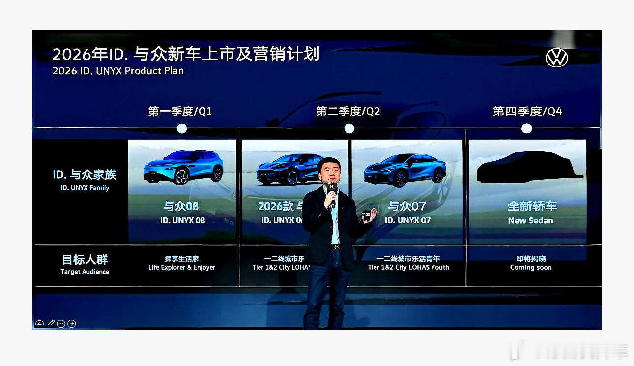 2025年大众安徽|与众06终端销量9000+台；而2026年大众安徽会有四款新