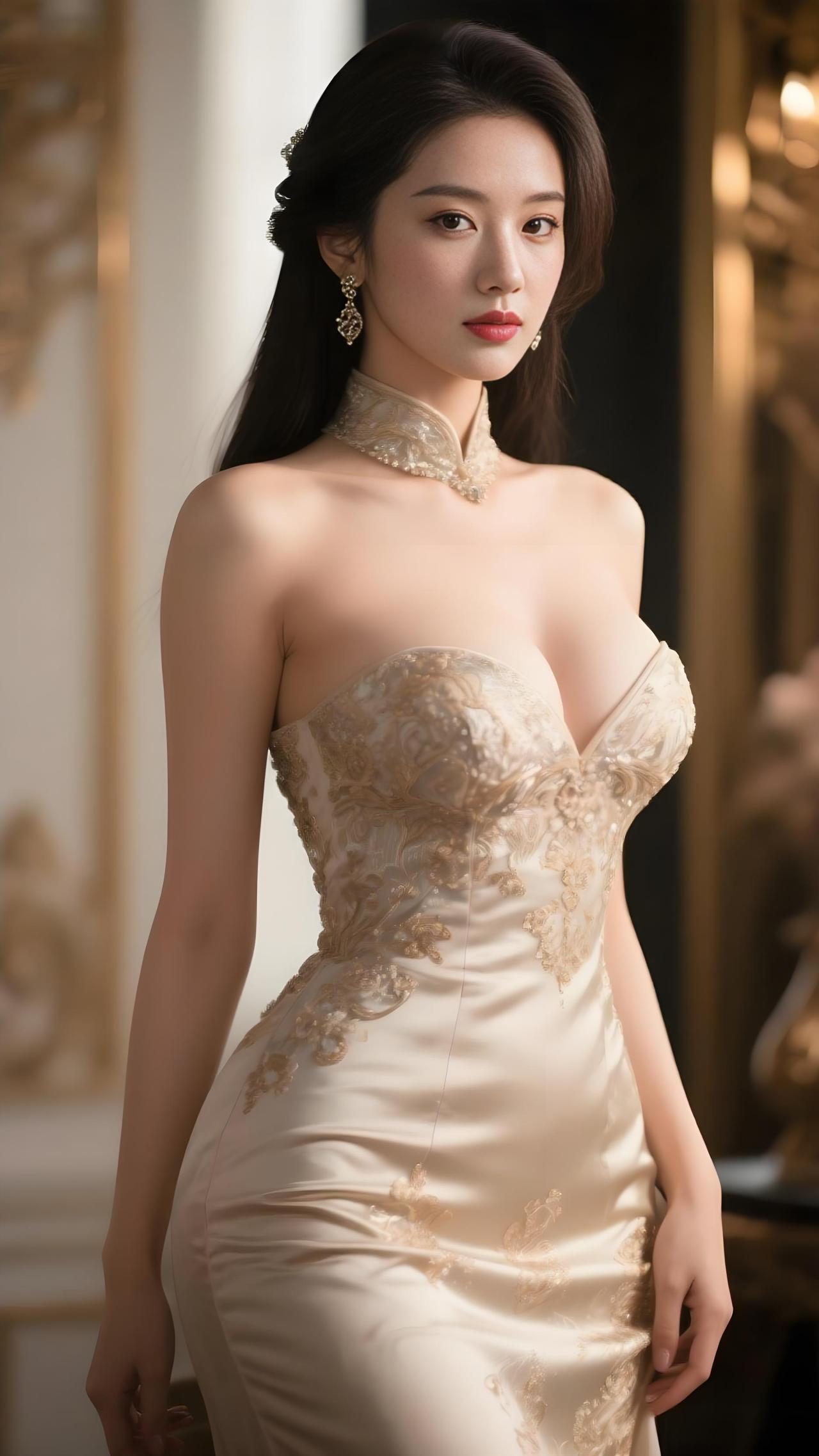 一个纸醉金迷的女人
 
霓虹把香槟杯底的气泡染成鎏金色，指尖划过丝绸裙摆的瞬间，