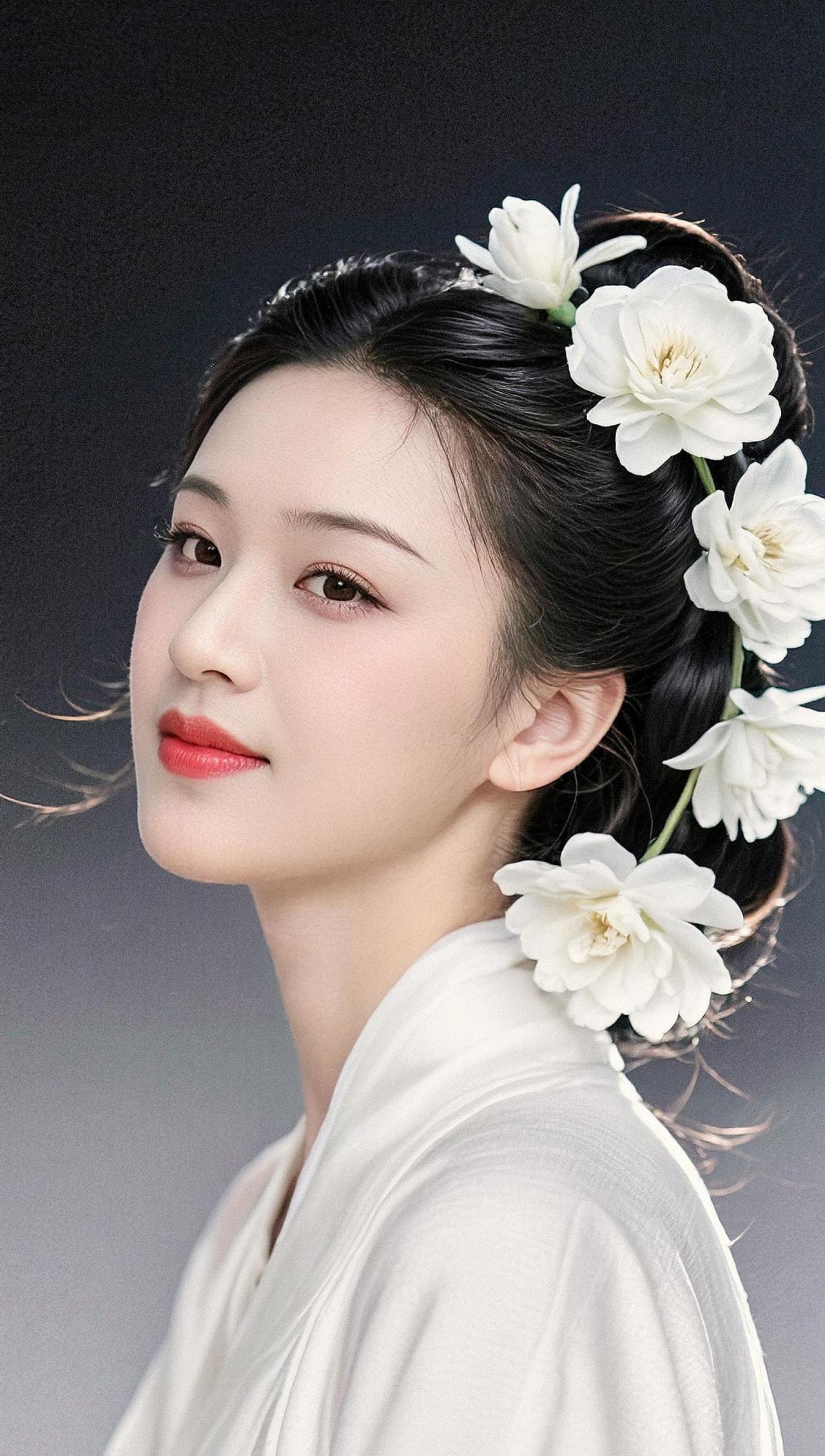 AI白花汉服照 随变ai随便玩