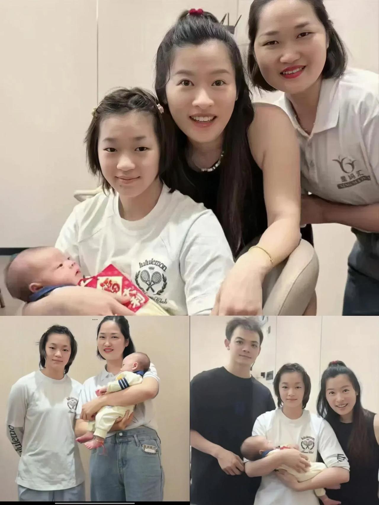 7月28日，
全红婵现身师兄彭健烽的家庭满月家宴啦！眼尖的小伙伴发现没，

全红