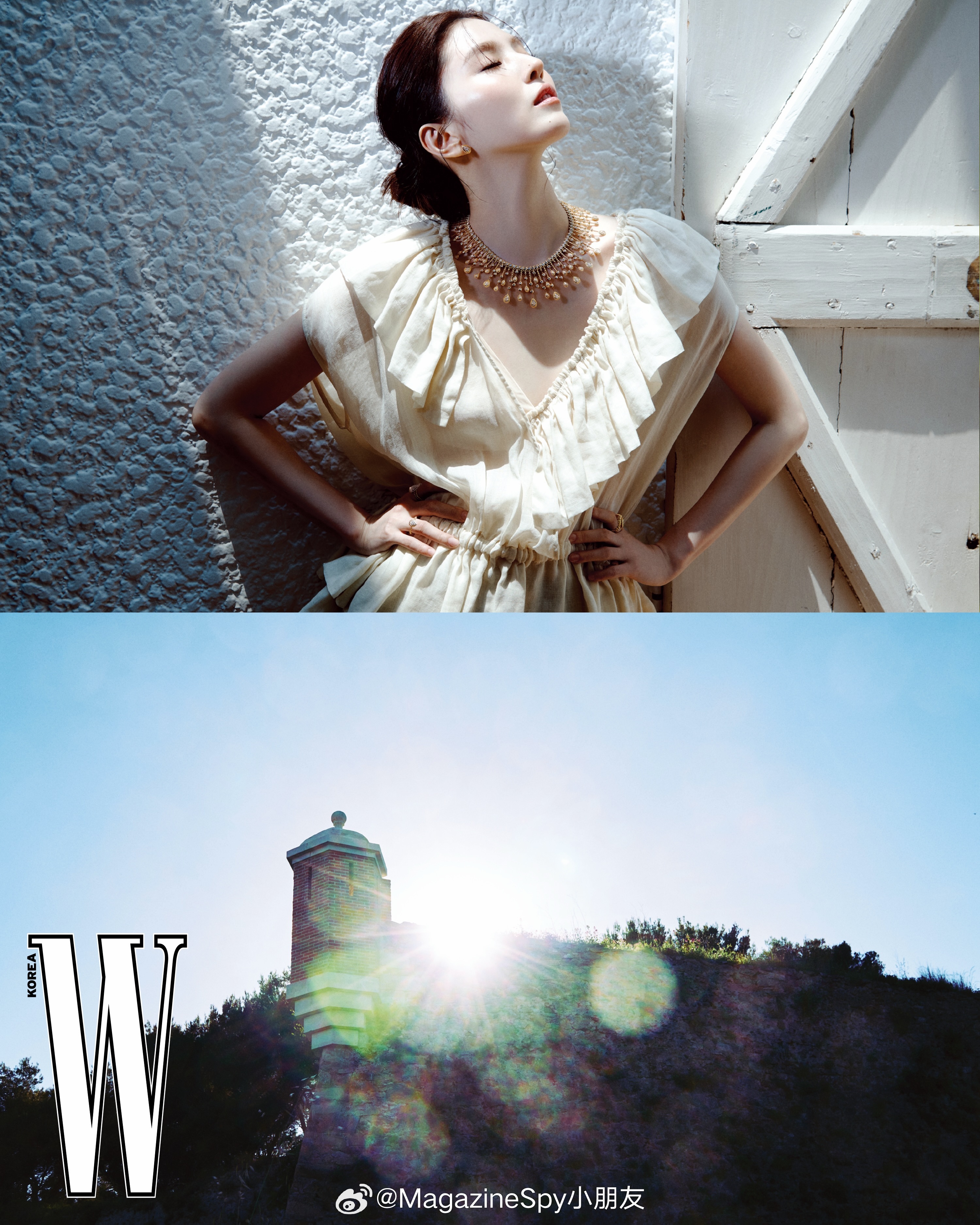 《W》韩国版2026年7月刊，特别合作第79届戛纳电影节“开云跃动她影”项目封面