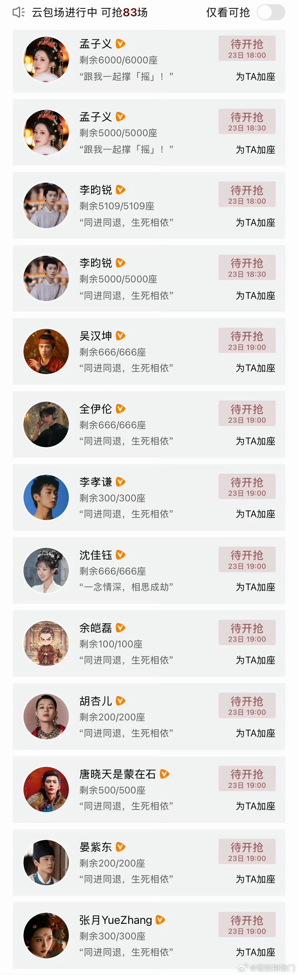 尚公主那么多云包场，会不会滞销 ​​​