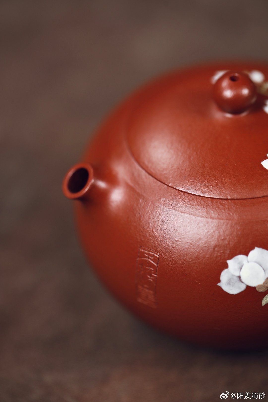河豚西施·泥绘装饰｜精品茶器          ｜原矿朱泥｜容量130cc色泽明