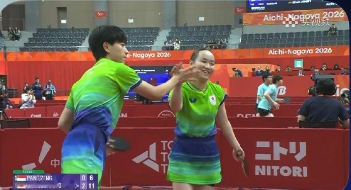 【曾尖组合实力不俗，伊藤美诚打得很凶，赢了后笑容满面】篠塚大登/伊藤美诚 3-0