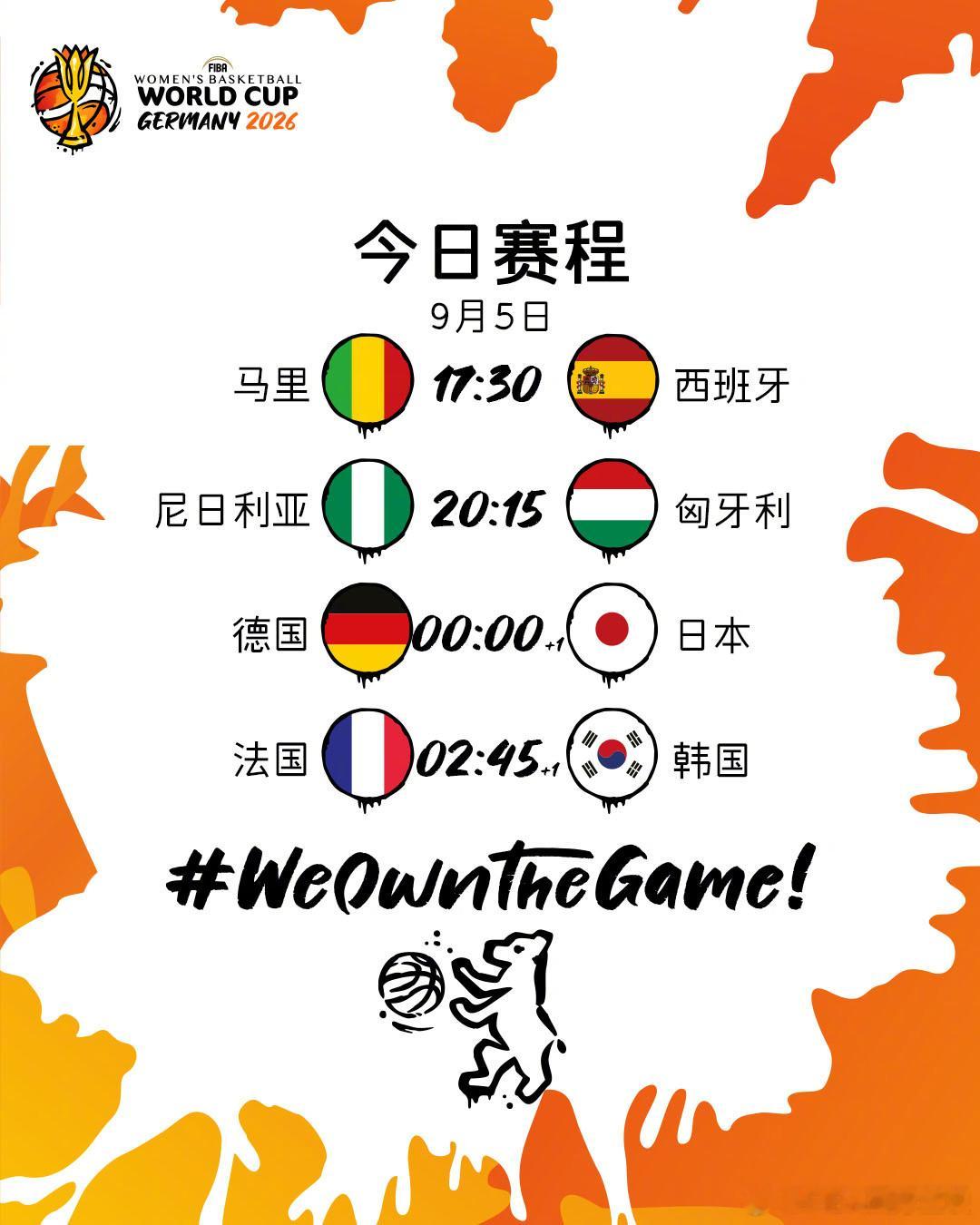 2026 女篮世界杯 第1️⃣比赛日战报✨ 🇪🇸西班牙队30分优势大胜东道主